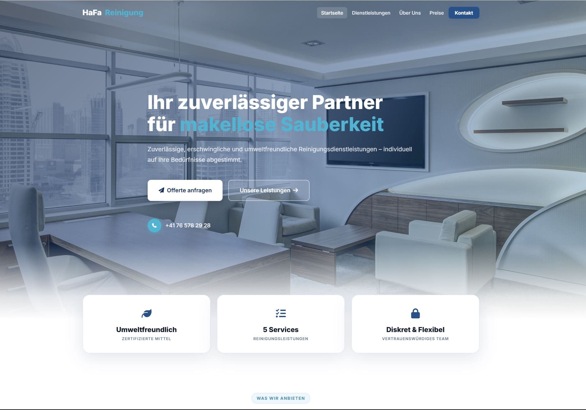 HaFa Reinigung website
