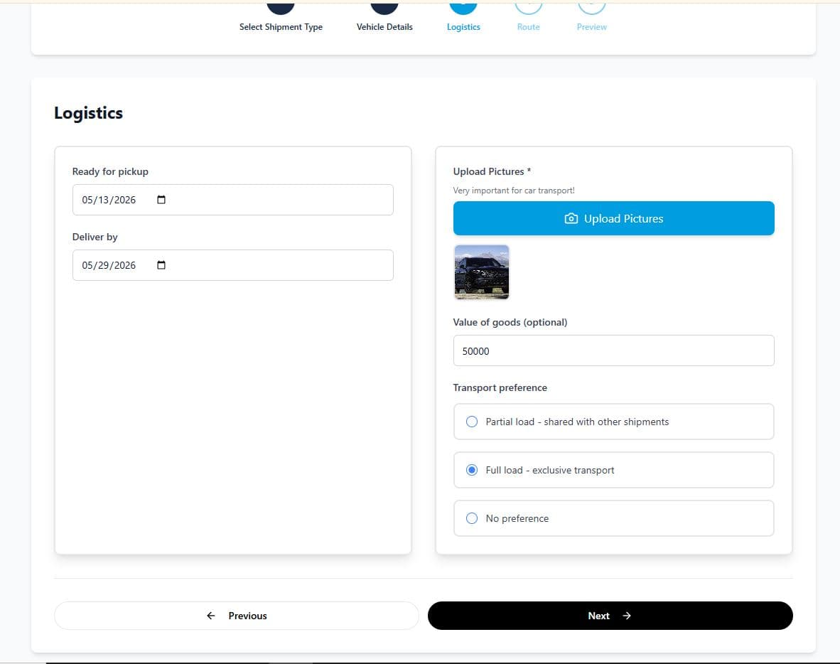 Logistics Platform screenshot 9
