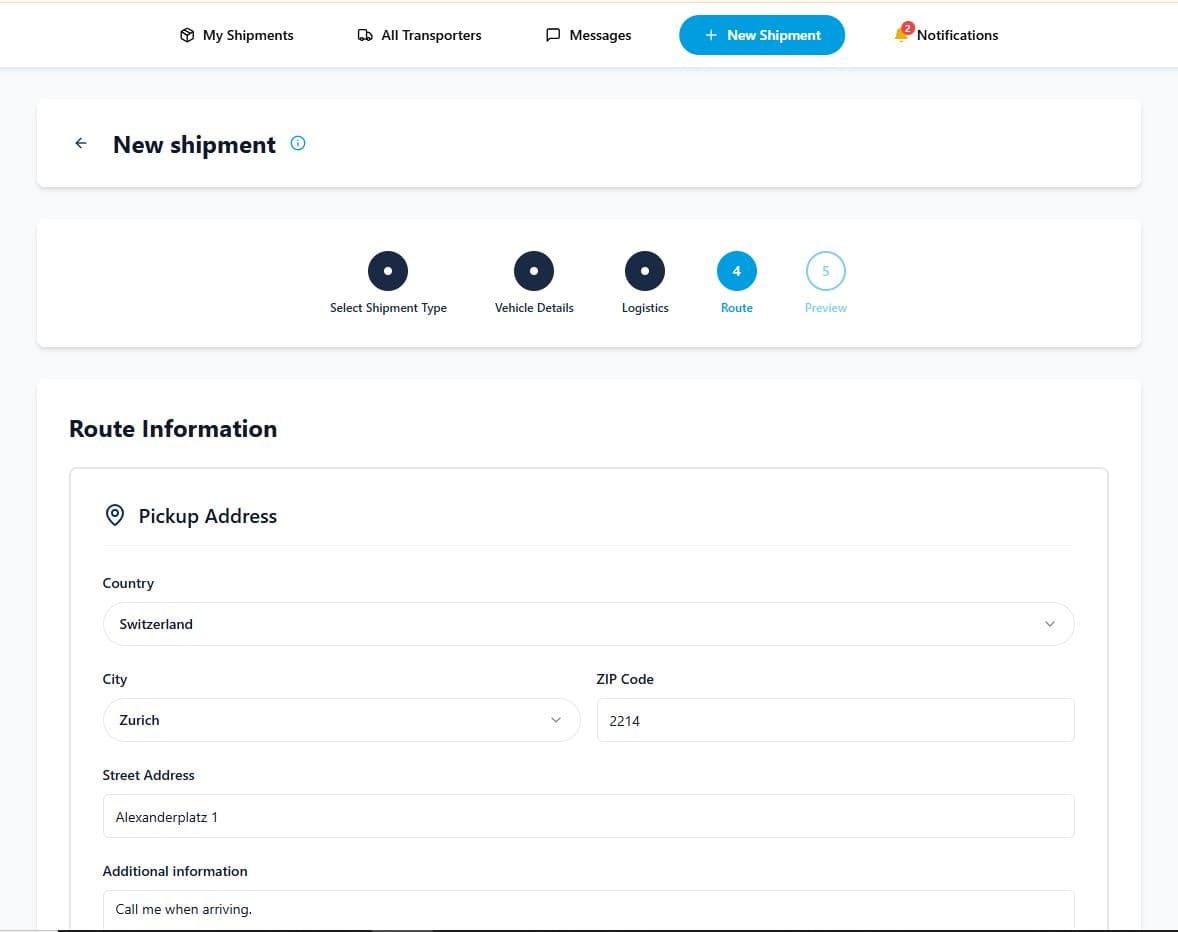 Logistics Platform screenshot 10