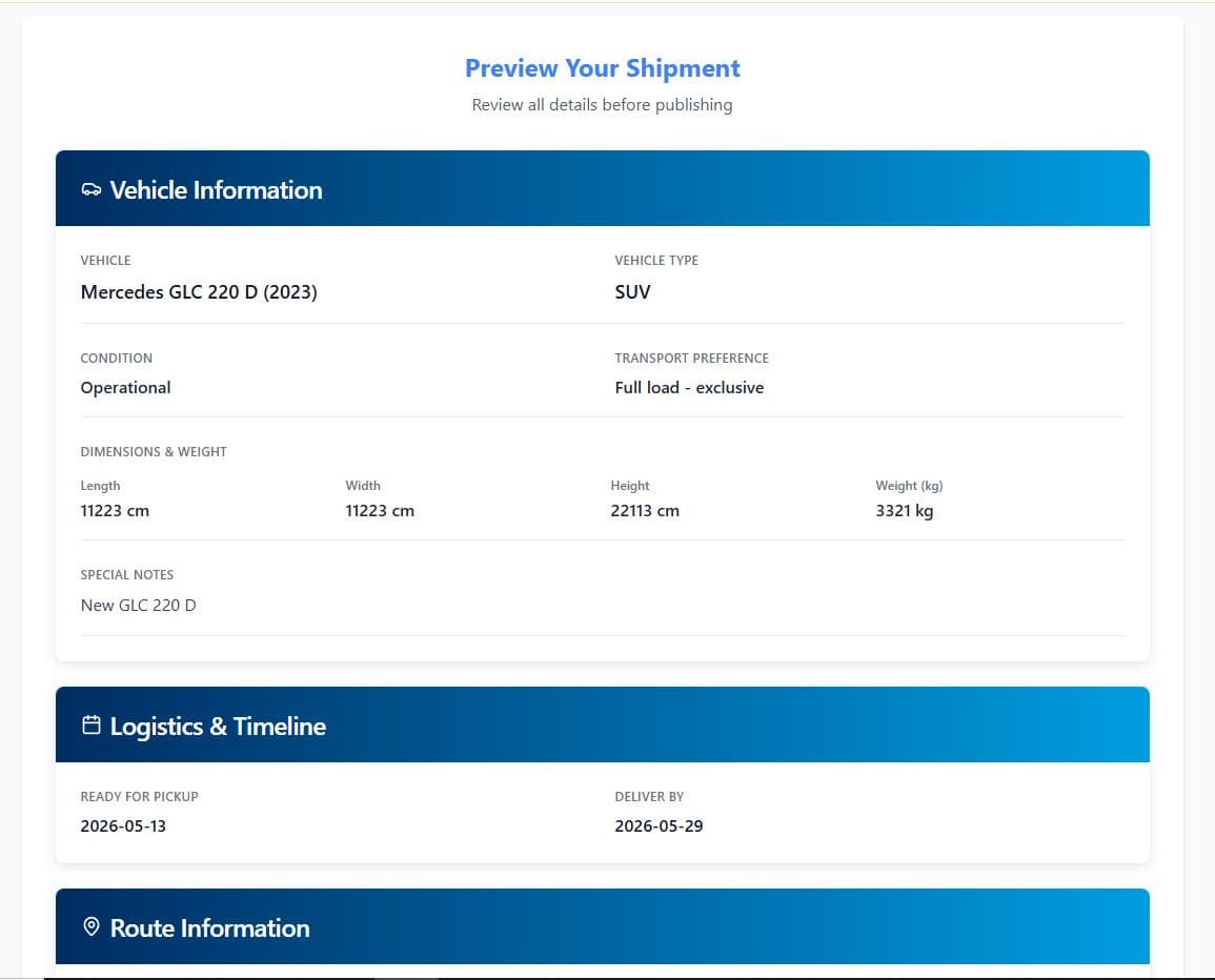 Logistics Platform screenshot 12