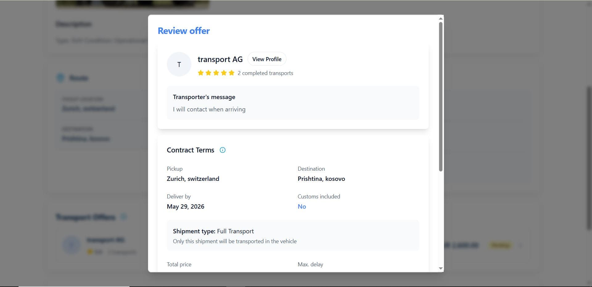 Logistics Platform screenshot 14