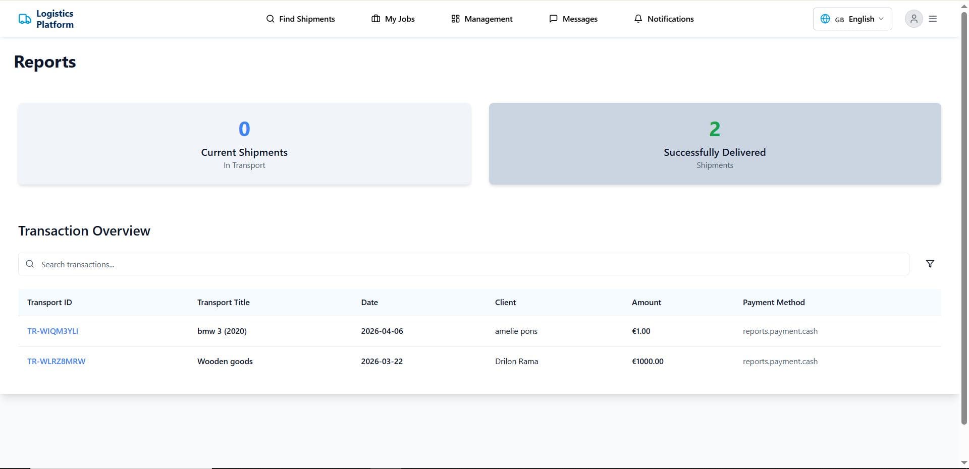Logistics Platform screenshot 19