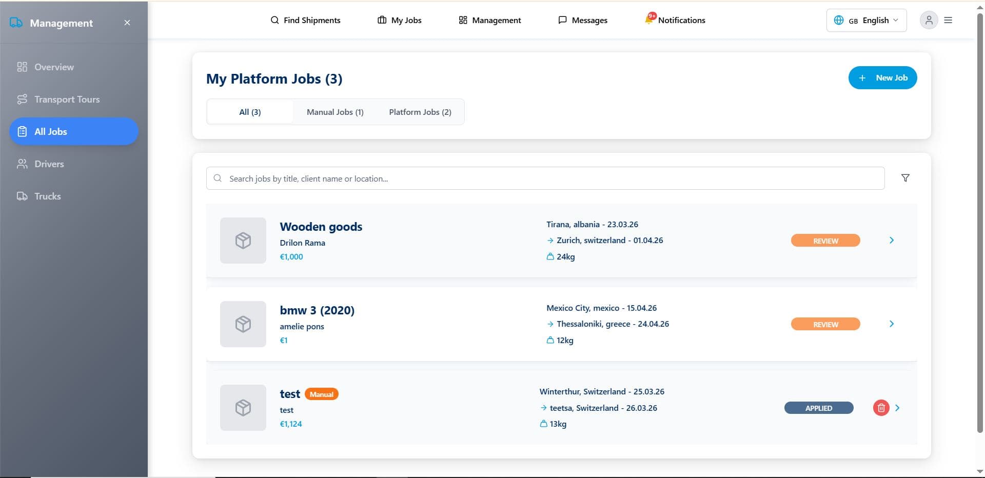 Logistics Platform screenshot 22