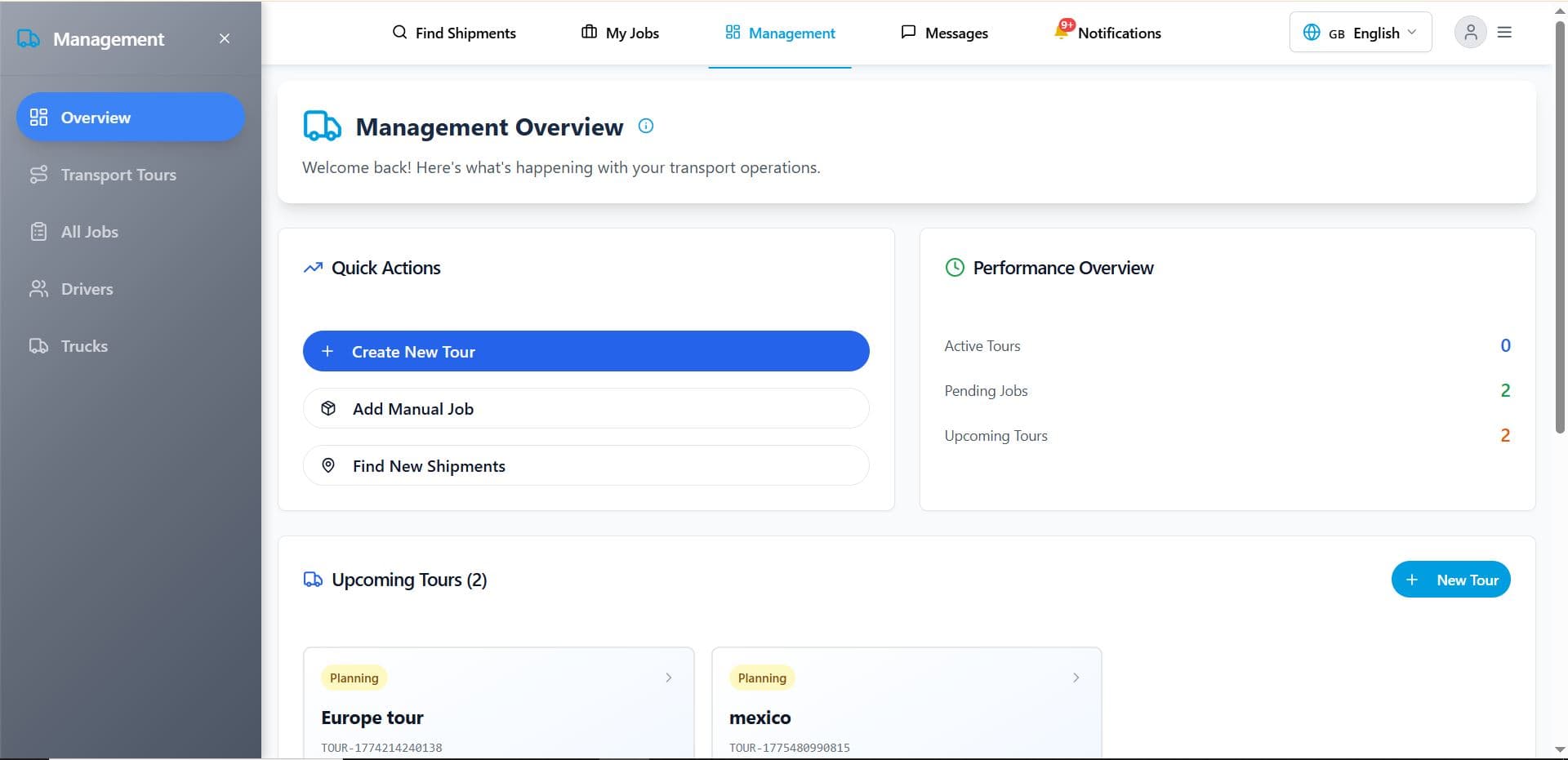 Logistics Platform preview 1