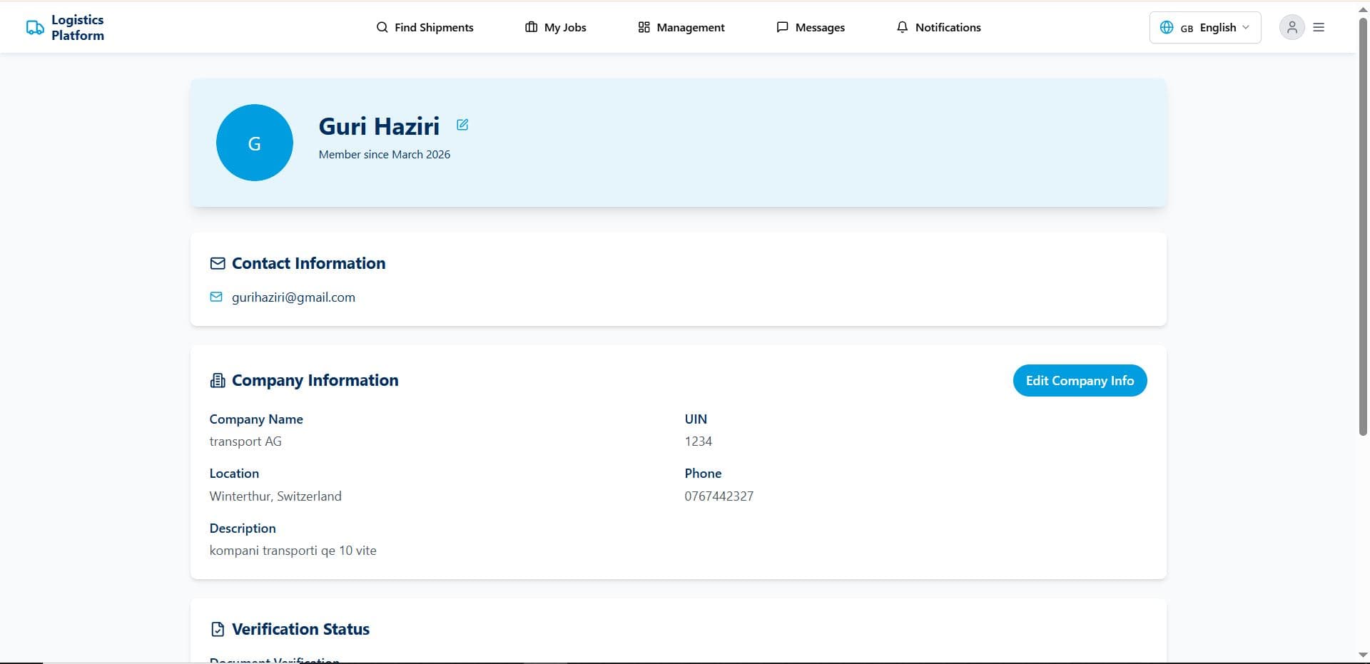 Logistics Platform screenshot 38