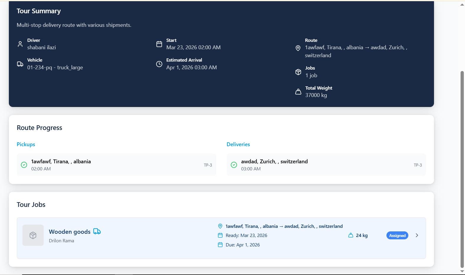 Logistics Platform screenshot 30