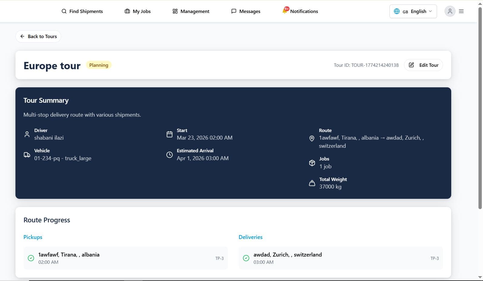 Logistics Platform screenshot 29